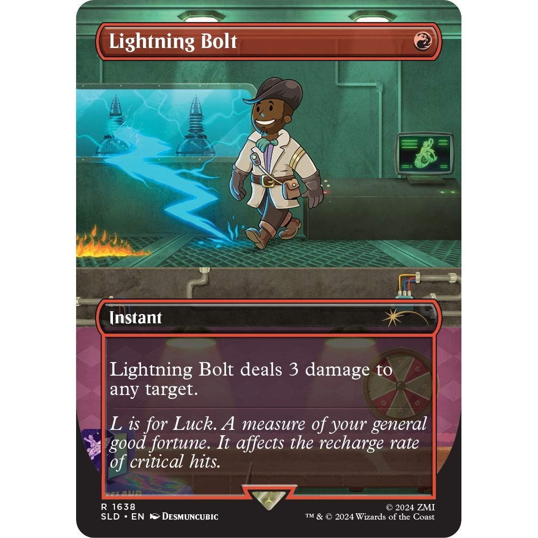 Image for Lightning Bolt (1638) (1638) (SLD) - Magic: The Gathering