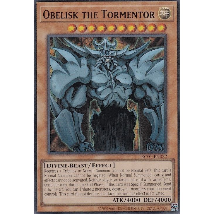 Image for Obelisk the Tormentor (KC01-EN022) (KC01) - YuGiOh