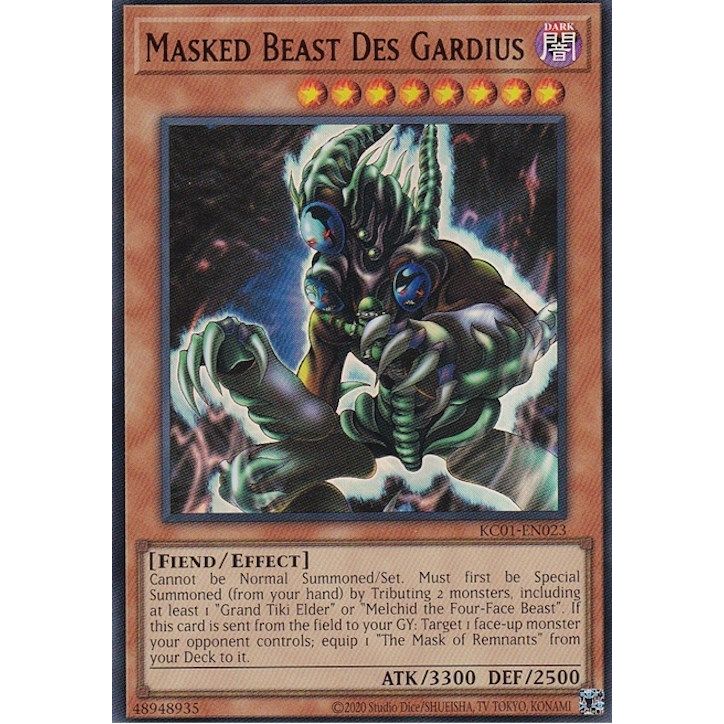 Image for Masked Beast Des Gardius (KC01-EN023) (KC01) - YuGiOh
