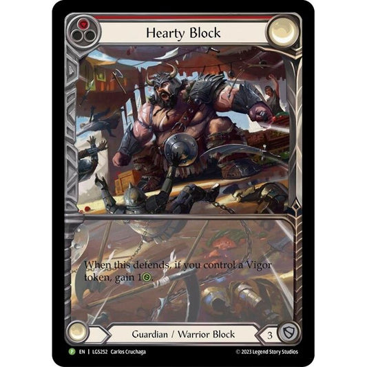 Image for Hearty Block - LGS252 (LGS252) (PR) - Flesh and Blood TCG
