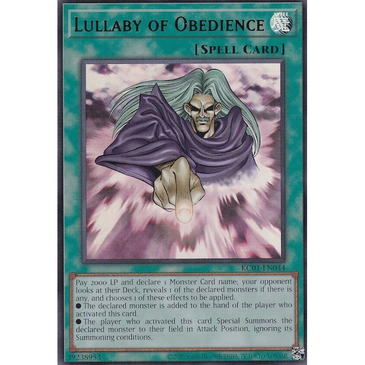 Image for Lullaby of Obedience (KC01-EN044) (KC01) - YuGiOh