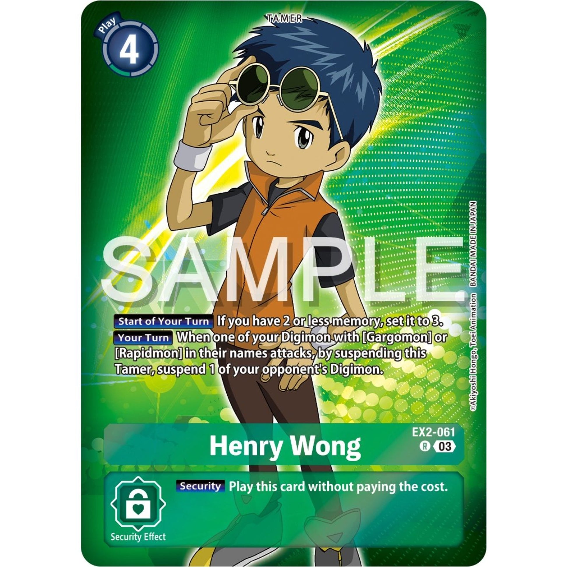 Image for Henry Wong (Reprint) (EX2-061 R) (ST-17) - Digimon Card Game