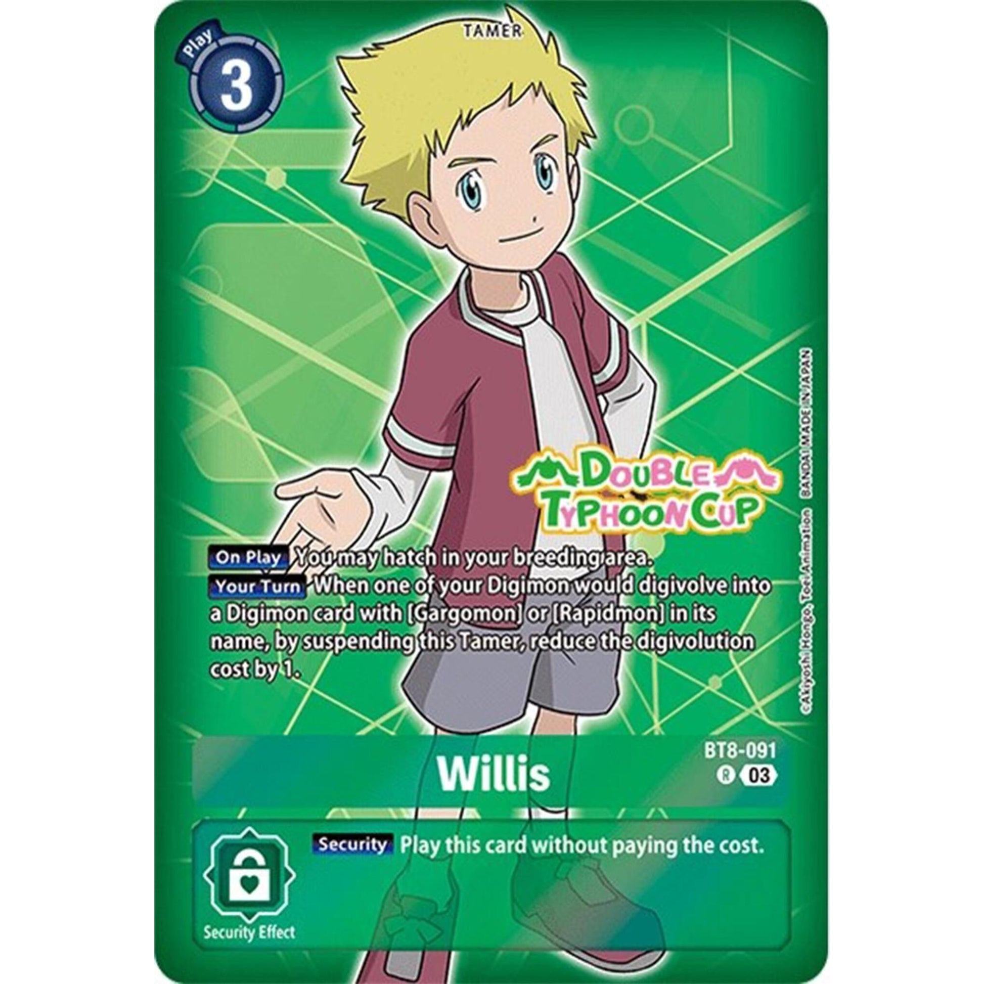 Image for Willis (Reprint) (BT8-091 R) (ST17_PR) - Digimon Card Game