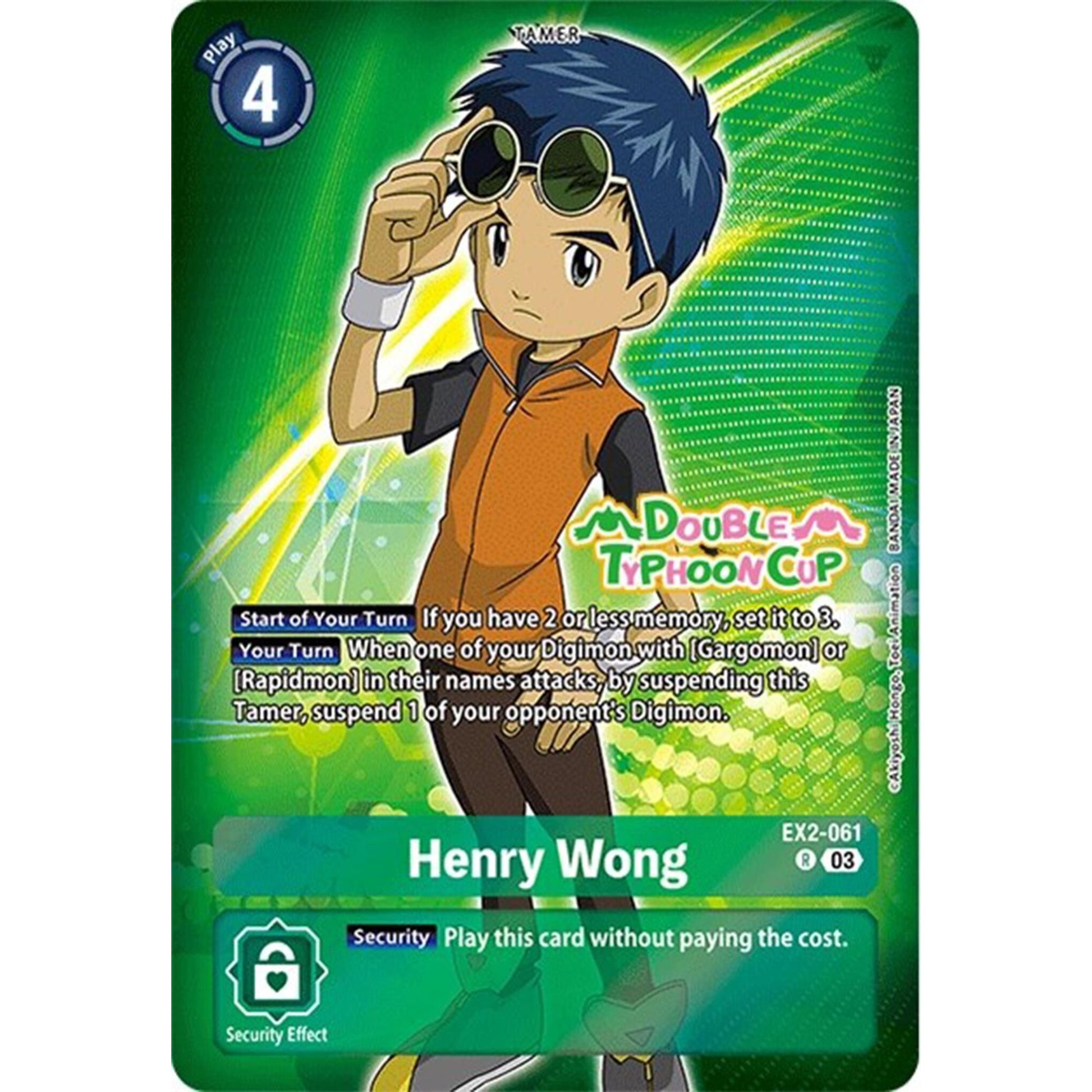 Image for Henry Wong (Reprint) (EX2-061 R) (ST17_PR) - Digimon Card Game
