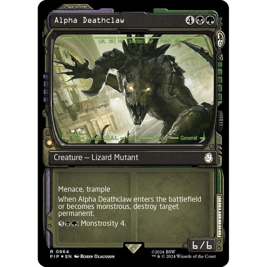Image for Alpha Deathclaw (Showcase) (Surge Foil) (864) (PIP) - Magic: The Gathering