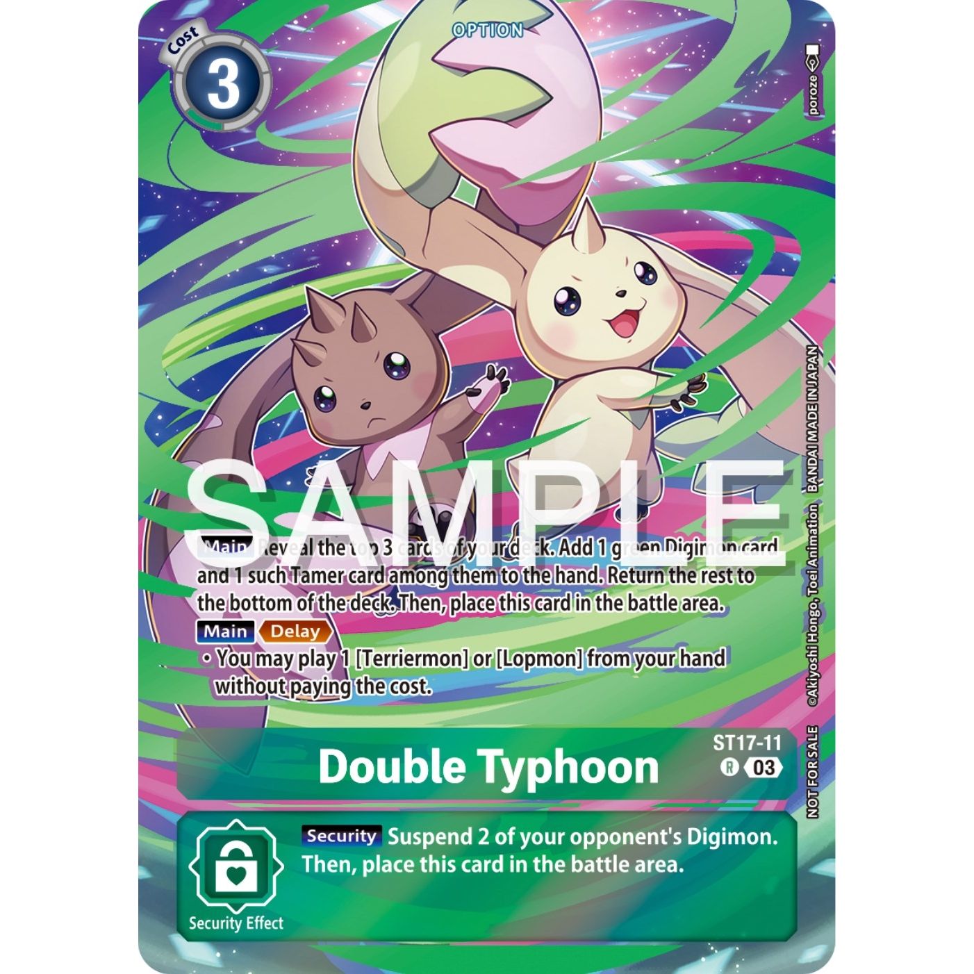 Image for Double Typhoon (Spring Break Event 2024) (ST17-11 R) (ST-17) - Digimon Card Game