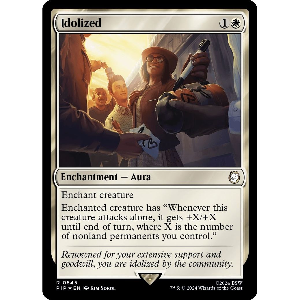 Image for Idolized (Surge Foil) (545) (PIP) - Magic: The Gathering