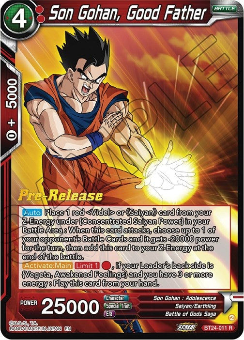 Image for Son Gohan, Good Father (BT24-011) (BT24_PR) - Dragon Ball Super: Masters
