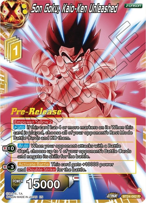 Image for Son Goku, Kaio-Ken Unleashed (BT24-082) (BT24_PR) - Dragon Ball Super: Masters