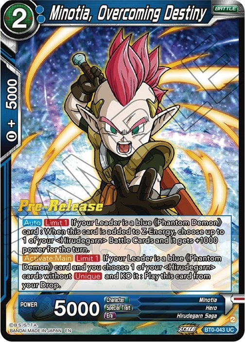Image for Minotia, Overcoming Destiny (BT0-043) (BT24_PR) - Dragon Ball Super: Masters