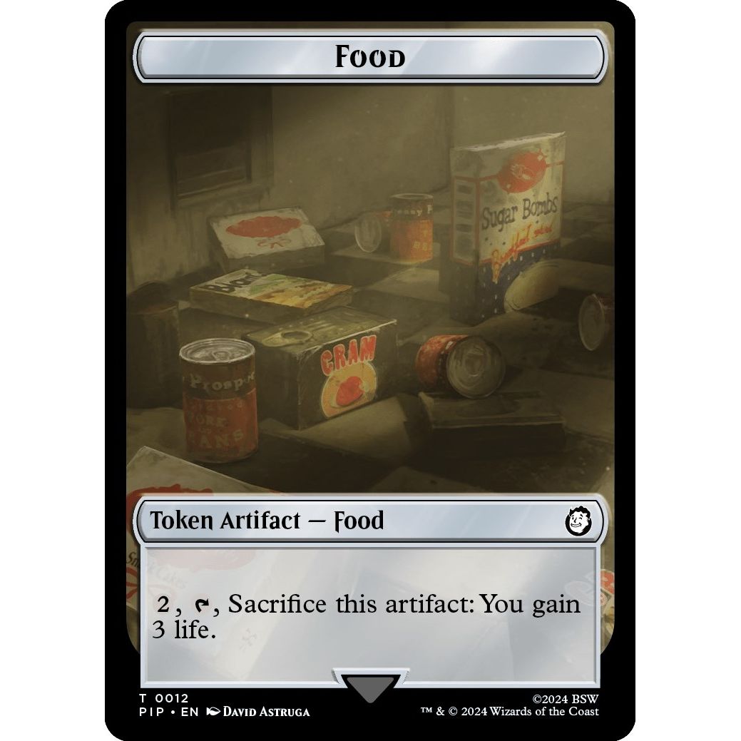 Image for Food (0012) // Human Soldier Double-Sided Token (12 // 3) (PIP) - Magic: The Gathering