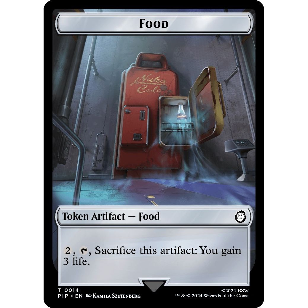 Image for Food (0014) // Human Soldier Double-Sided Token (14 // 3) (PIP) - Magic: The Gathering