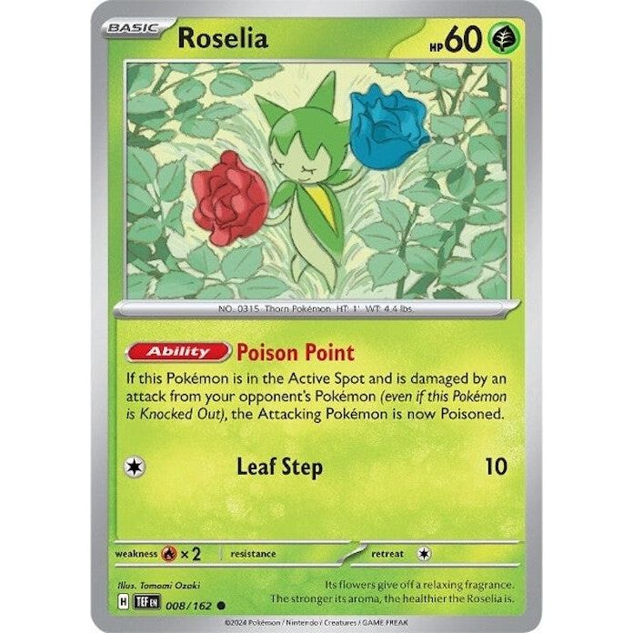 Image for Roselia (008/162) (TEF) - Pokemon