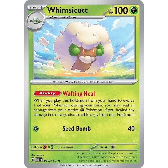 Image for Whimsicott (015/162) (TEF) - Pokemon
