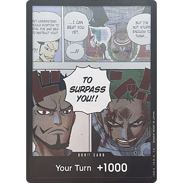 Image for DON!! Card (Mihawk & Zoro) (Double Pack Set Vol. 3) (OP06) - One Piece Card Game
