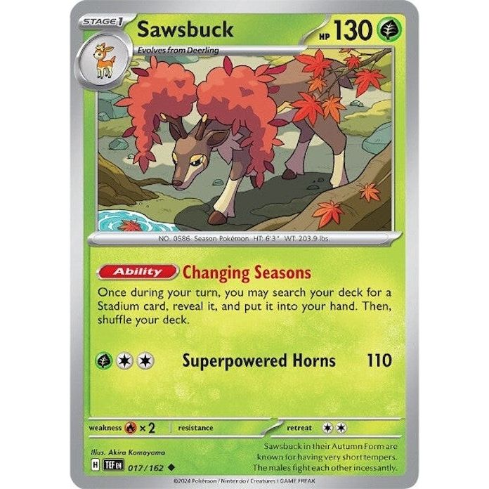 Image for Sawsbuck (017/162) (TEF) - Pokemon