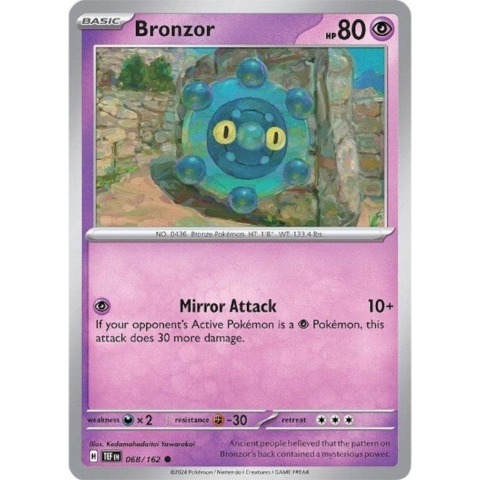 Image for Bronzor (068/162) (TEF) - Pokemon