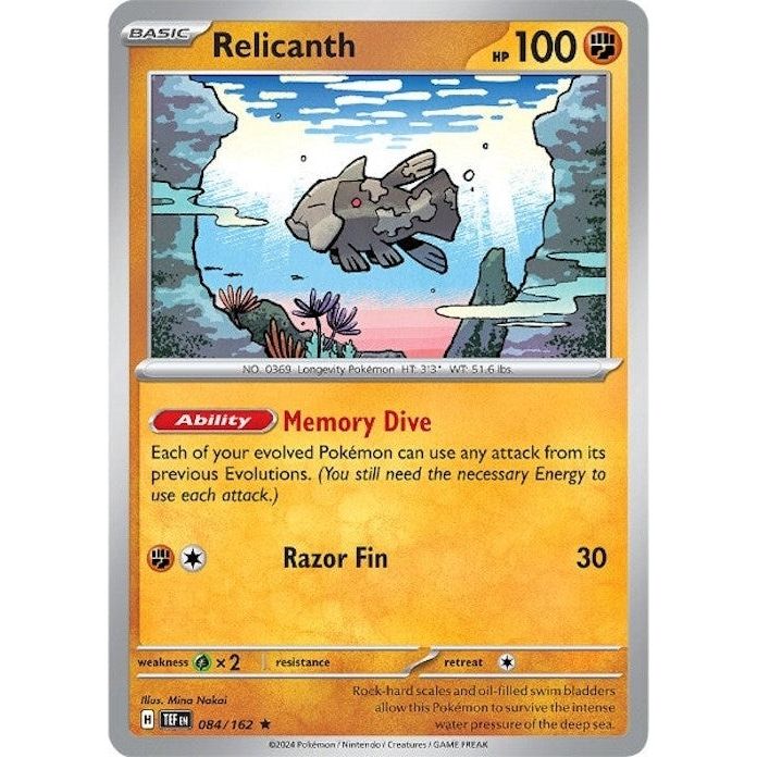 Image for Relicanth (084/162) (TEF) - Pokemon