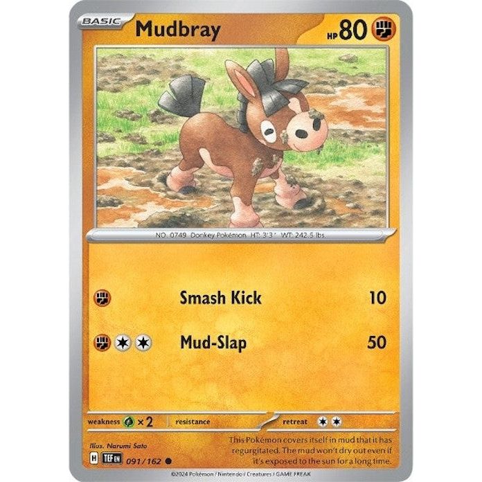 Image for Mudbray (091/162) (TEF) - Pokemon