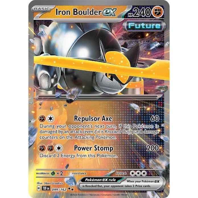 Image for Iron Boulder ex (099/162) (TEF) - Pokemon
