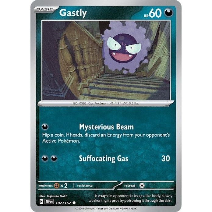 Image for Gastly (102/162) (TEF) - Pokemon