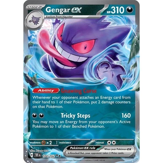 Image for Gengar ex (104/162) (TEF) - Pokemon