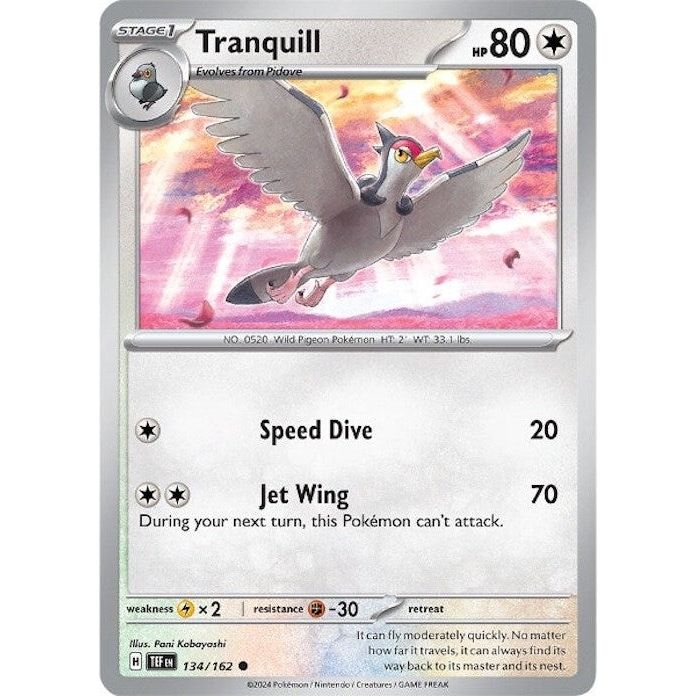 Image for Tranquill (134/162) (TEF) - Pokemon