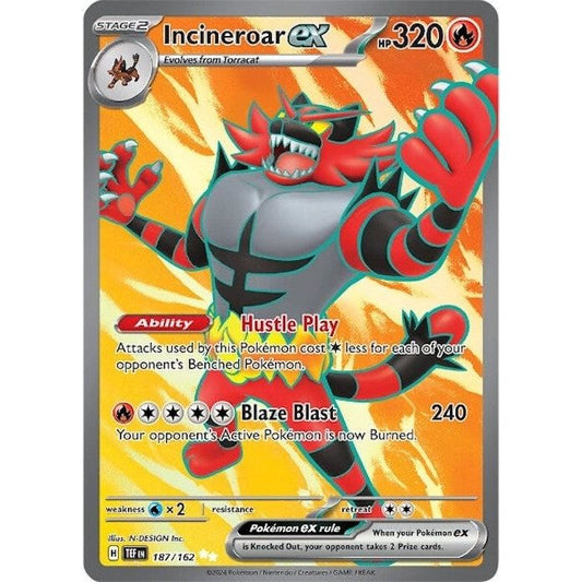 Image for Incineroar ex (187/162) (TEF) - Pokemon