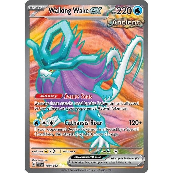 Image for Walking Wake ex (189/162) (TEF) - Pokemon
