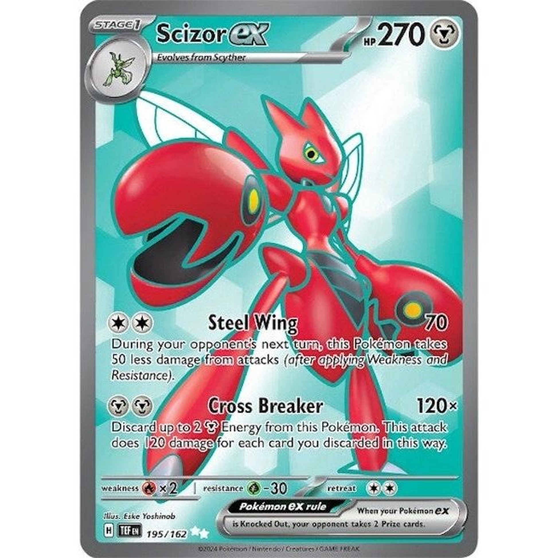 Image for Scizor ex (195/162) (TEF) - Pokemon