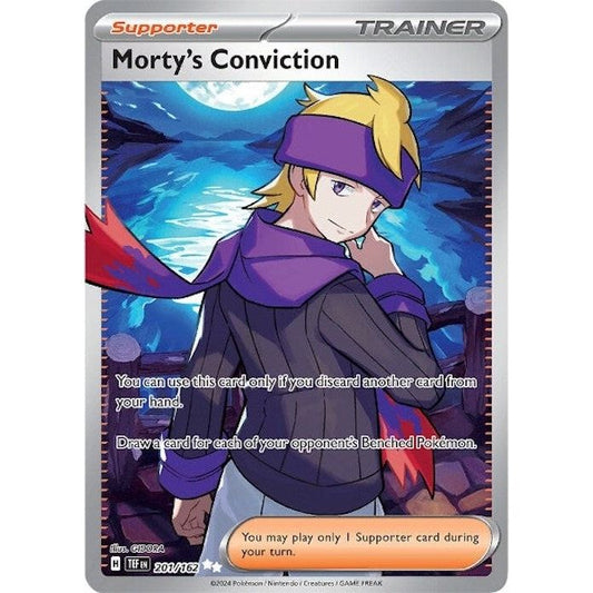 Image for Morty's Conviction (201/162) (TEF) - Pokemon