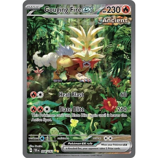 Image for Gouging Fire ex (204/162) (TEF) - Pokemon