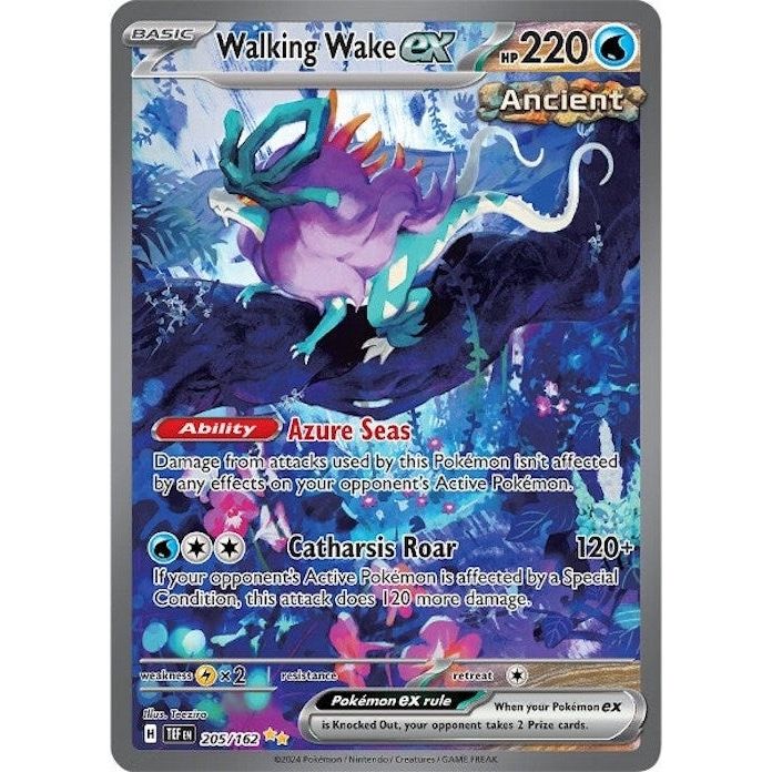 Image for Walking Wake ex (205/162) (TEF) - Pokemon