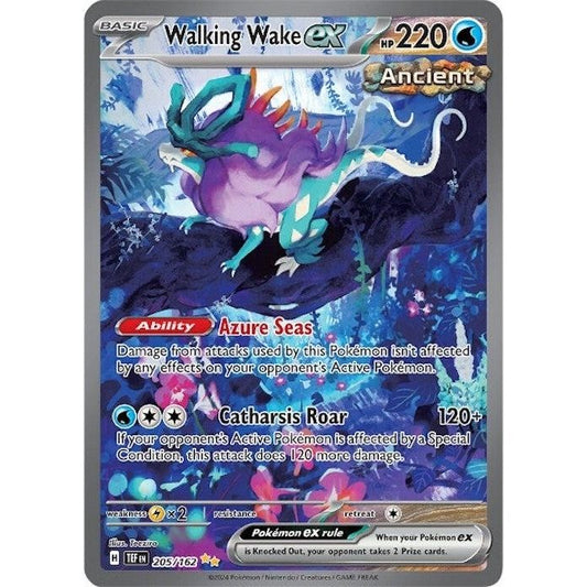 Image for Walking Wake ex (205/162) (TEF) - Pokemon
