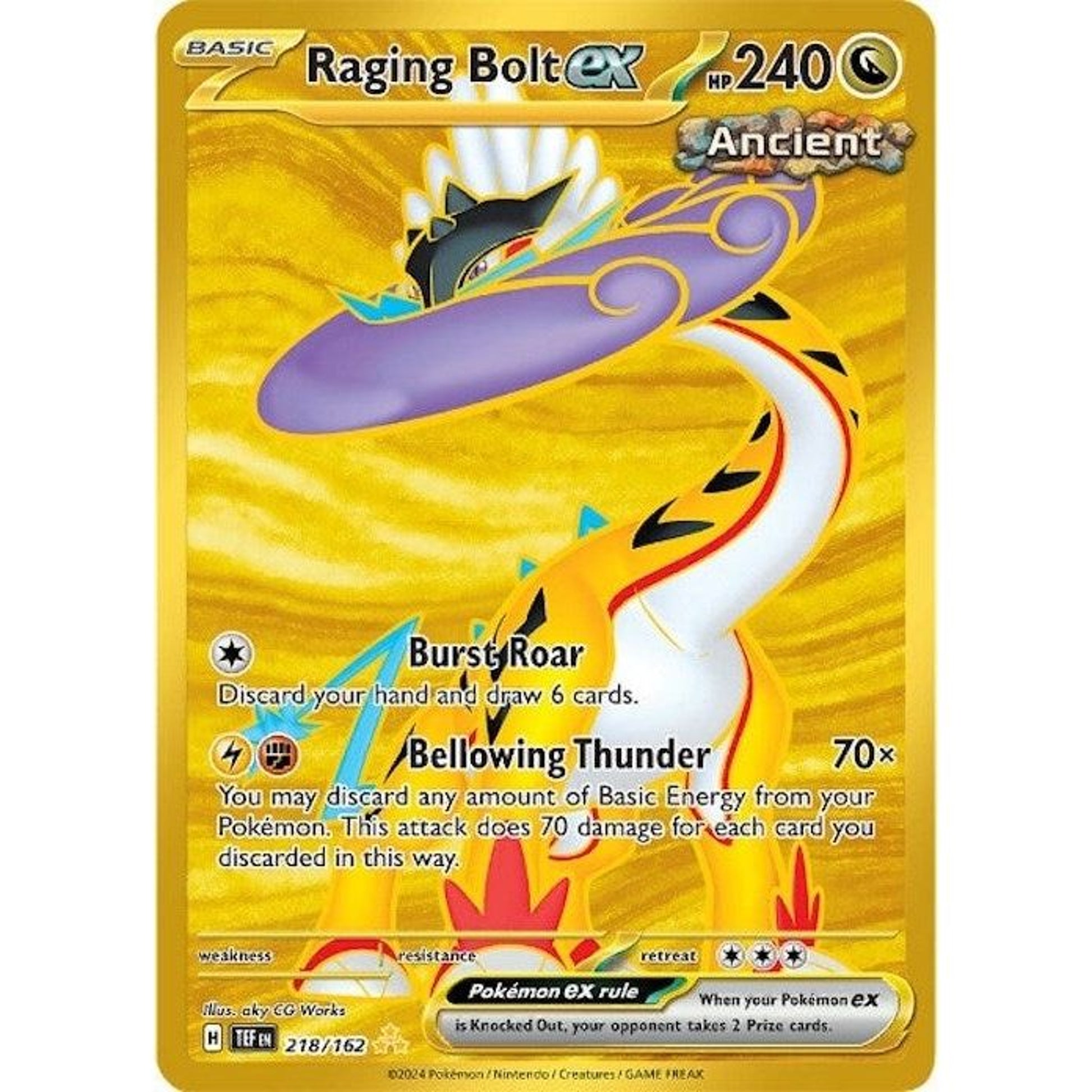 Image for Raging Bolt ex (218/162) (TEF) - Pokemon