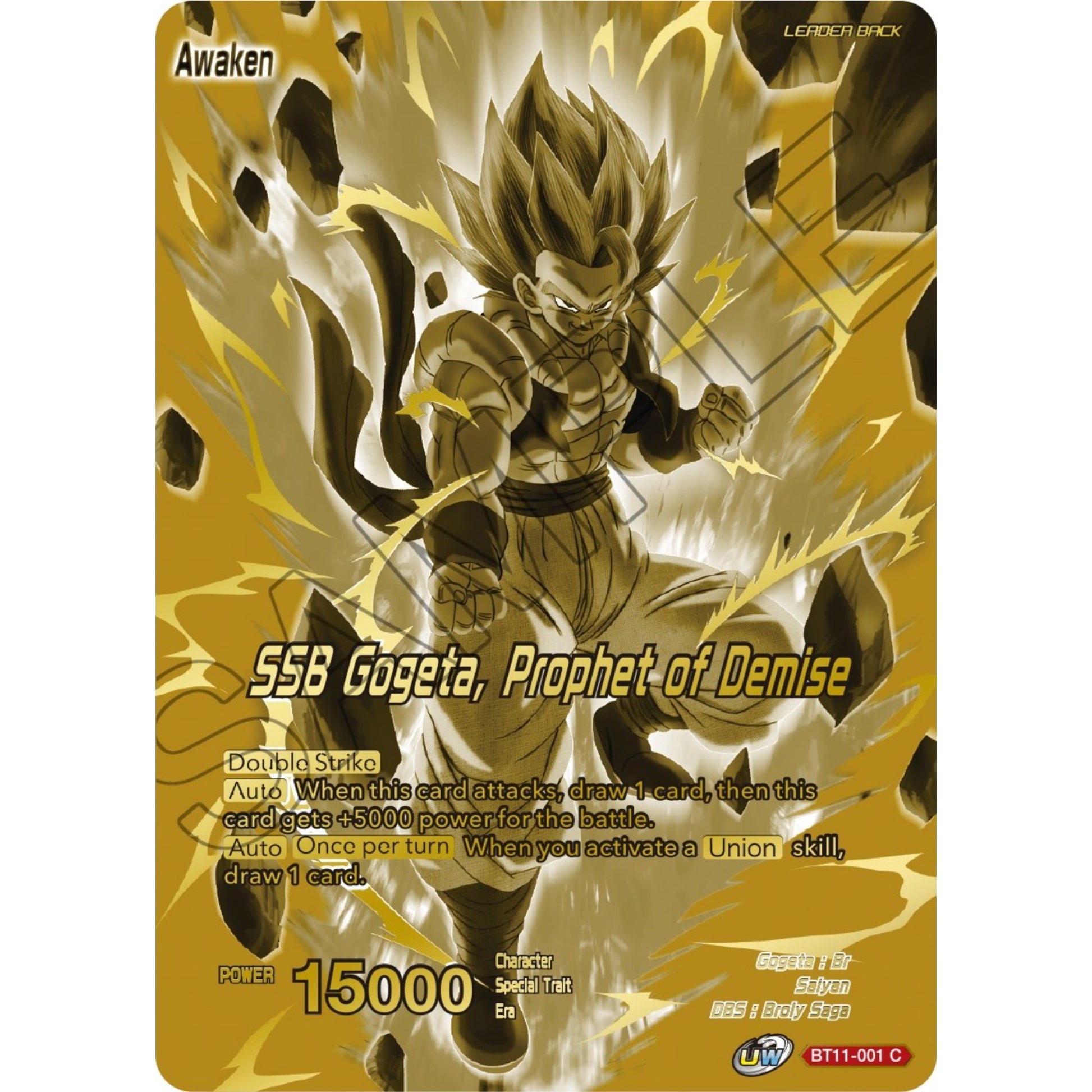 Image for Gogeta // SSB Gogeta, Prophet of Demise (Championship Golden Card 2024 Vol.1) (BT11-001) (TPR) - Dragon Ball Super: Masters