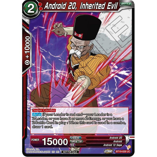 Image for Android 20, Inherited Evil (Deluxe Pack 2024 Vol.1) (BT19-028) (PR) - Dragon Ball Super: Masters