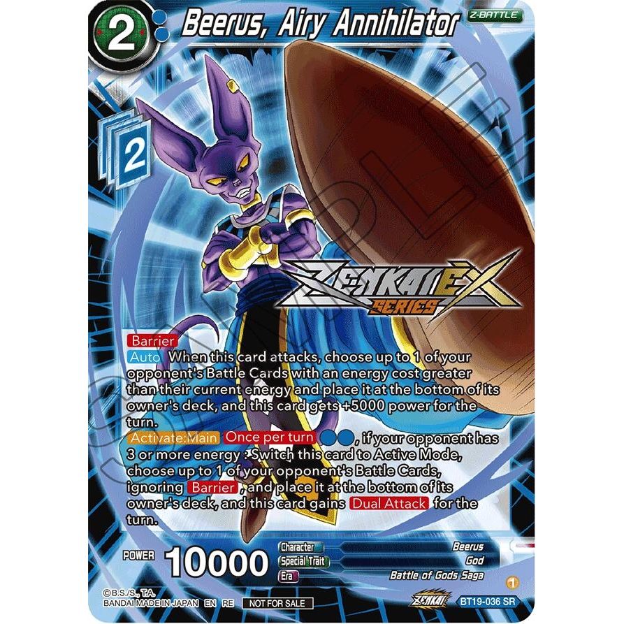 Image for Beerus, Airy Annihilator (Event Pack 14) (BT19-036) (PR) - Dragon Ball Super: Masters