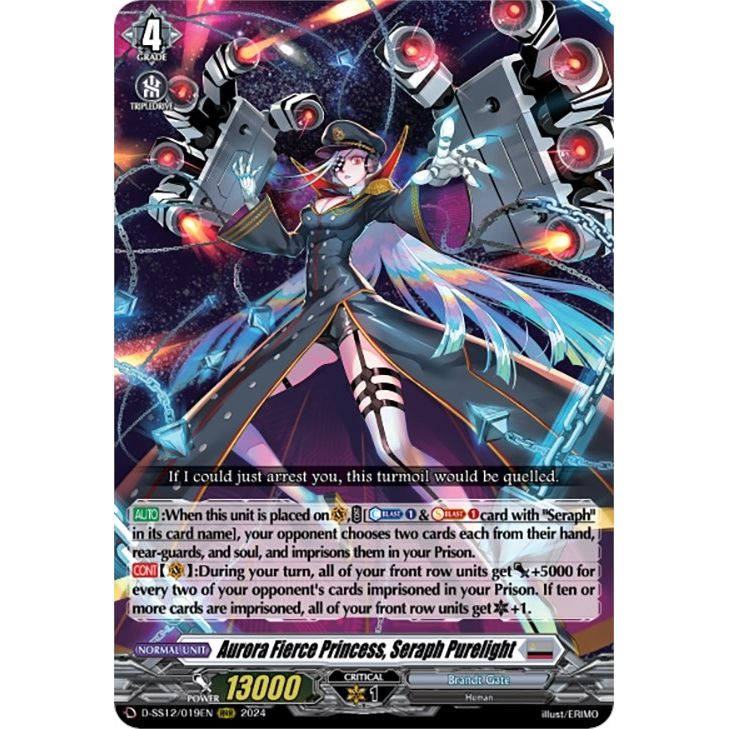 Image for Aurora Fierce Princess, Seraph Purelight (D-SS12/019EN) (D-SS12) - Cardfight Vanguard