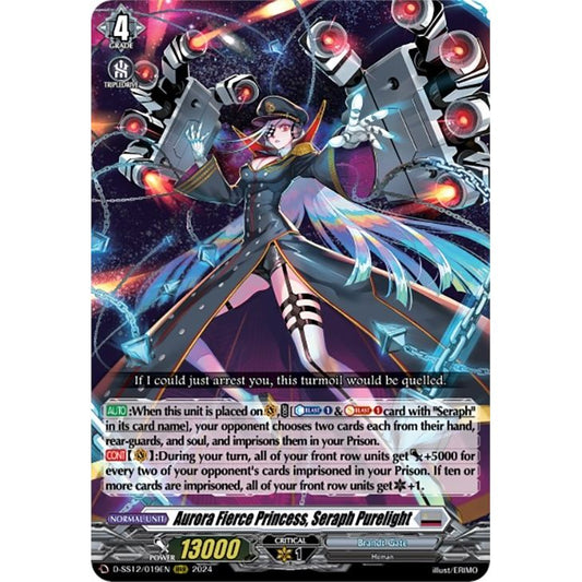 Image for Aurora Fierce Princess, Seraph Purelight (D-SS12/019EN) (D-SS12) - Cardfight Vanguard