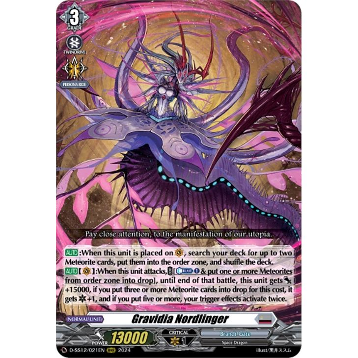 Image for Gravidia Nordlinger (D-SS12/021EN) (D-SS12) - Cardfight Vanguard