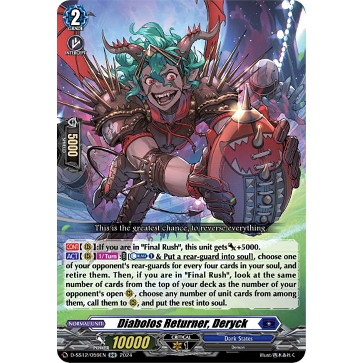 Image for Diabolos Returner, Deryck (D-SS12/059EN) (D-SS12) - Cardfight Vanguard