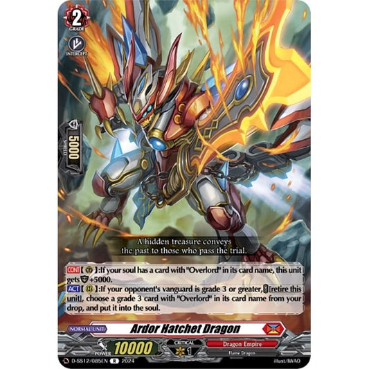 Image for Ardor Hatchet Dragon (D-SS12/085EN) (D-SS12) - Cardfight Vanguard