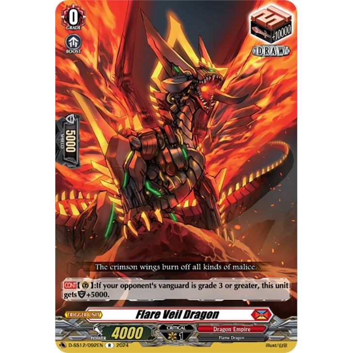 Image for Flare Veil Dragon (D-SS12/092EN) (D-SS12) - Cardfight Vanguard