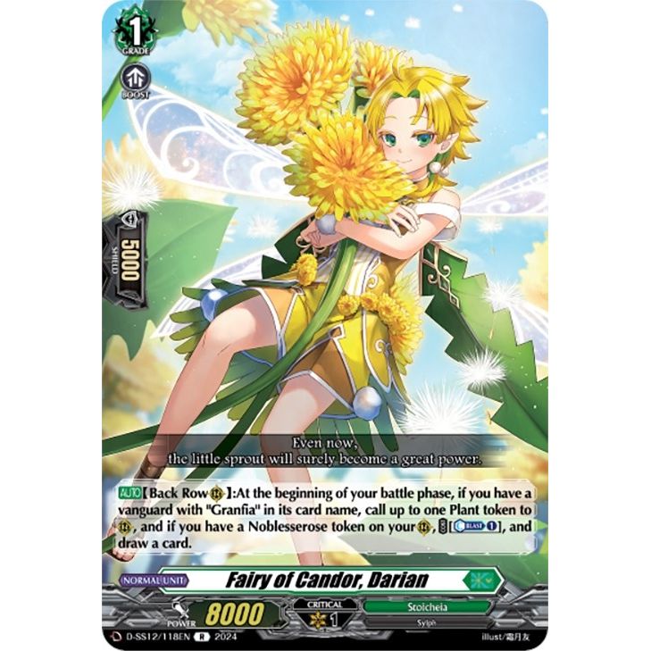 Image for Fairy of Candor, Darian (D-SS12/118EN) (D-SS12) - Cardfight Vanguard