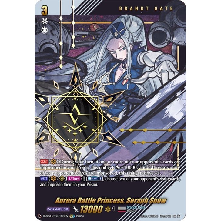Image for Aurora Battle Princess, Seraph Snow (SEC) (D-SS12/SEC10EN) (D-SS12) - Cardfight Vanguard