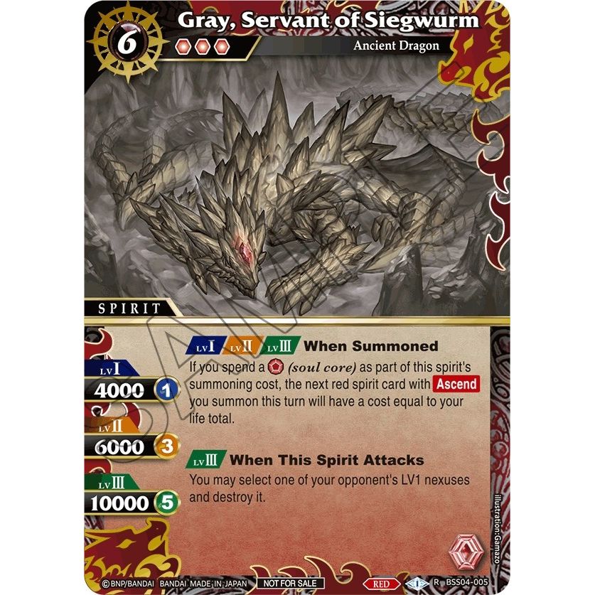 Image for Gray, Servant of Siegwurm (Grand Tour Finalist Card Set 2024 Vol. 1) (BSS04-005) (LEP) - Battle Spirits Saga