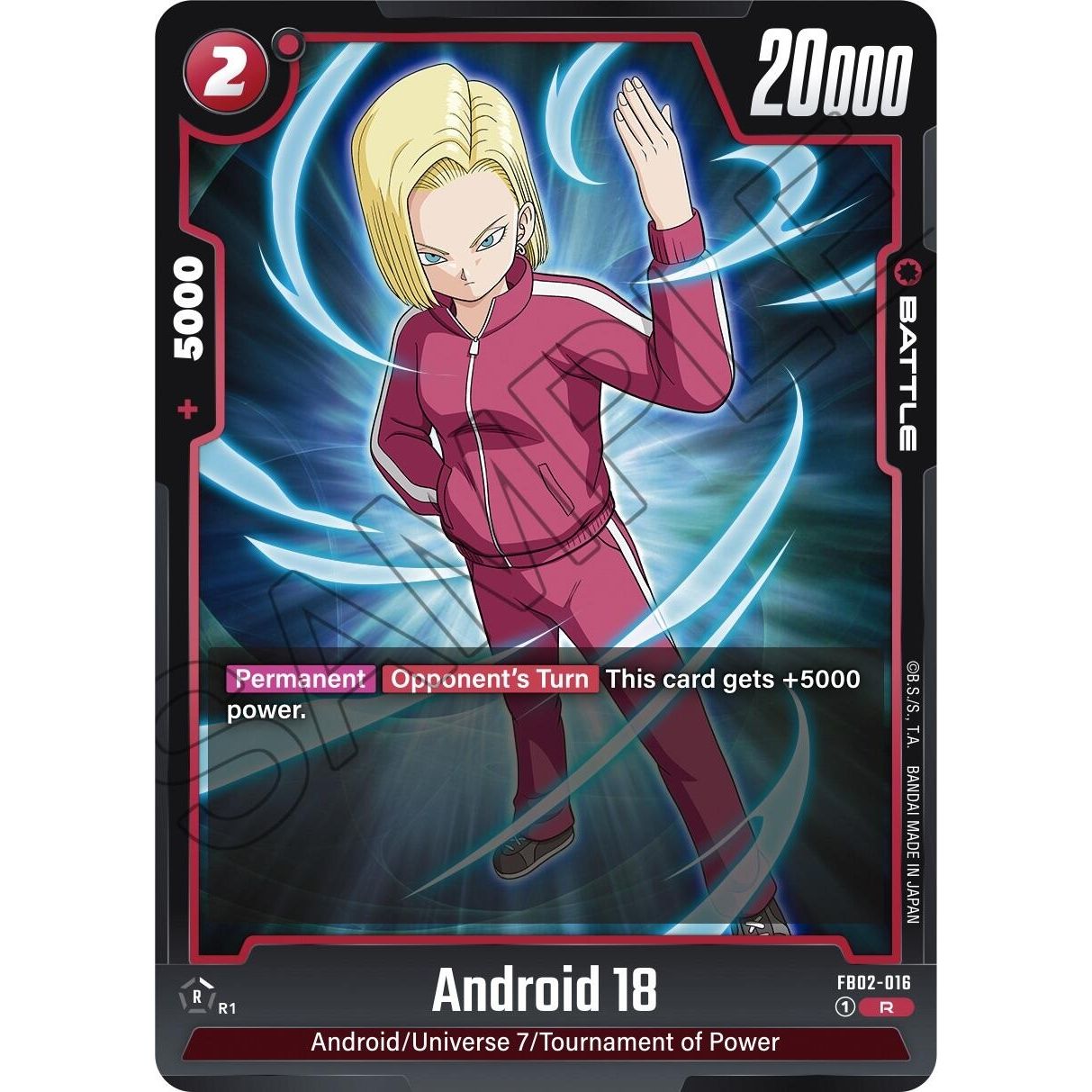 Image for Android 18 - FB02-016 (FB02-016) (FB02) - Dragon Ball Super: Fusion World