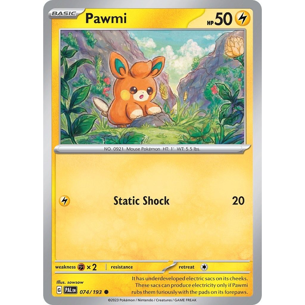 Image for Pawmi (Cosmo Foil) (074/193) (MCAP) - Pokemon