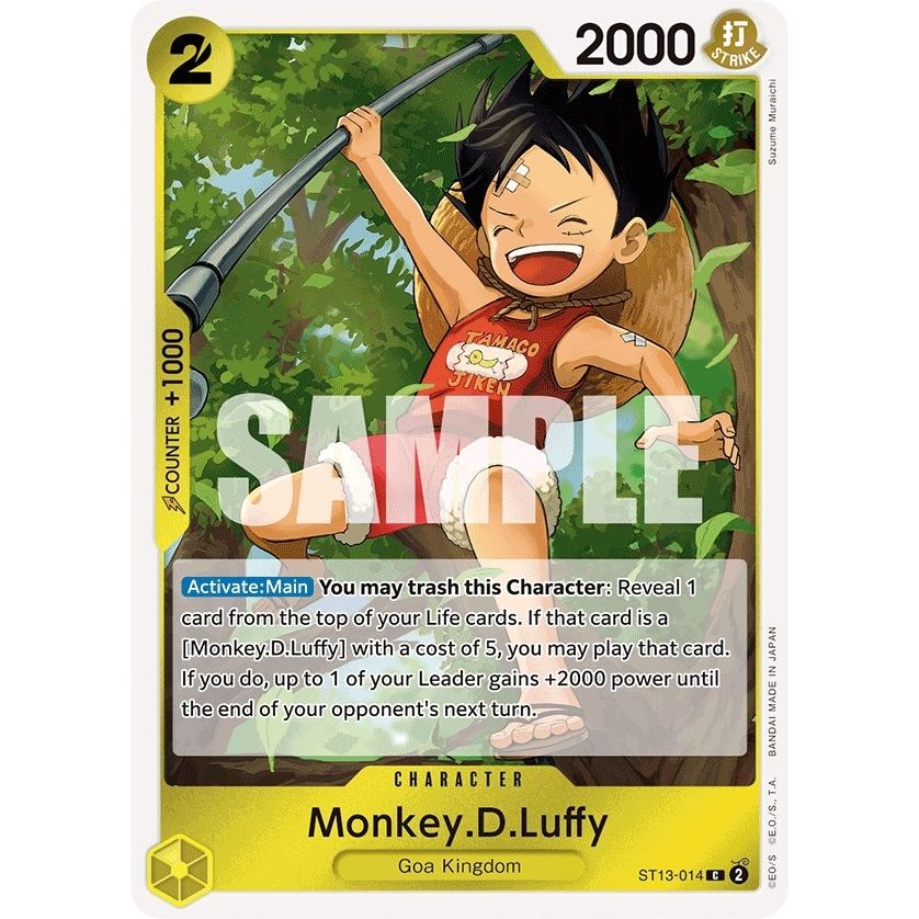 Image for Monkey.D.Luffy (014) (ST13-014) (ST-13) - One Piece Card Game